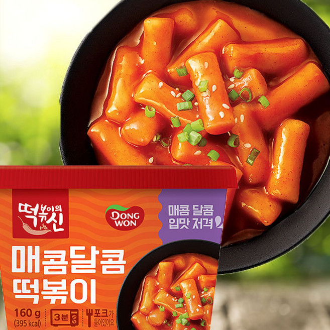 동원 매콤달콤 컵떡복이160g, 160g, 1개