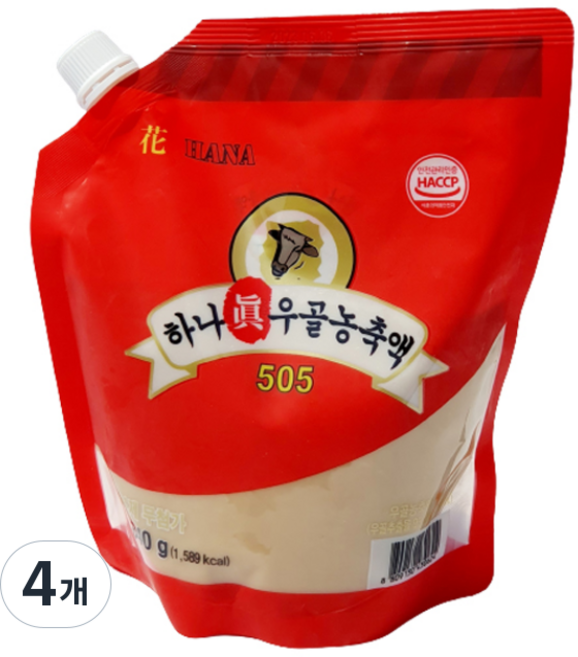 토호식품 하나 진우골농축액 505, 840g, 4개