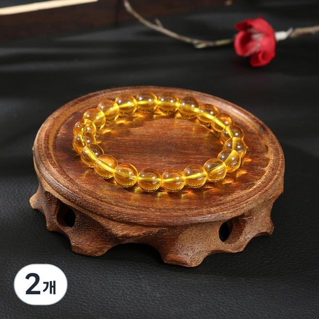 선호그룹 호박염주 종류 줄 손가락 보리수 염주 관세음보살 비휴 경면주사 옥 팔찌 불교 반지 굿즈 단주, 2개, A 팔찌 12mm (18g)