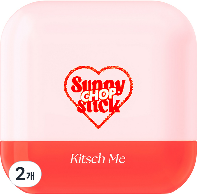 키치미 써니 찹 선스틱 핑크 SPF50+ PA++++ 3중 기능성, 2개, 16g