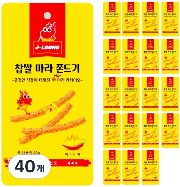 찹쌀 마라 쫀드기 라티아오, 30g, 40개