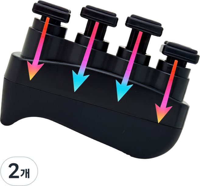 이지스홈 핑거 그리퍼 프로 피아노 기타 손가락 악력기, 블랙, 2개