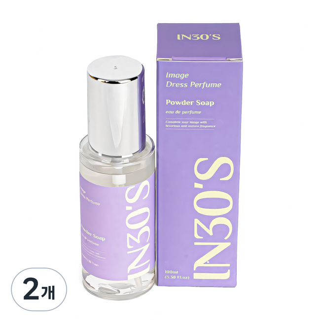 인써티 오드퍼퓸 섬유 향수 드레스퍼퓸, 12.파우더솝, 100ml, 2개