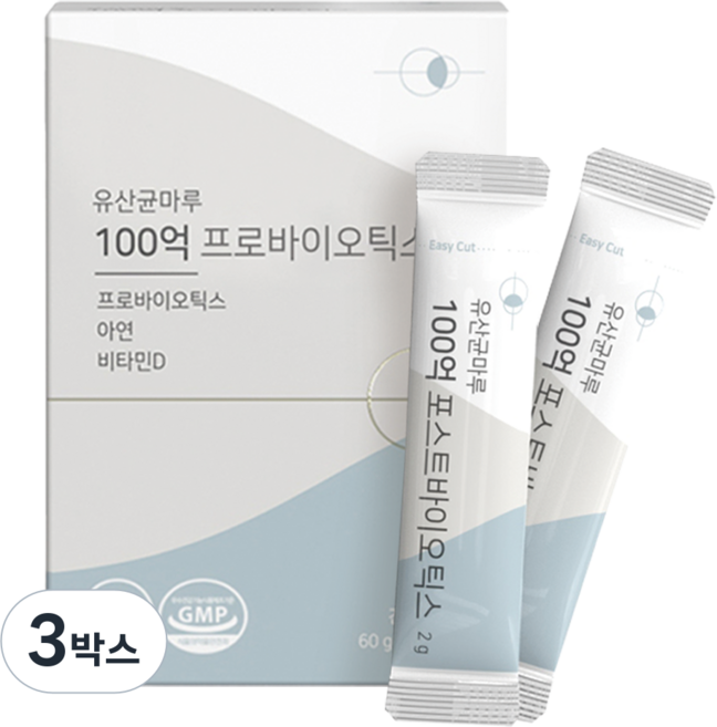 유산균마루 100억 프로바이오틱스, 60g, 3박스
