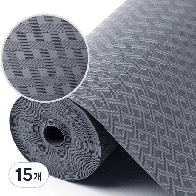 laderive서랍 깔개 다용도 싱크대 주방 방수 매트, 15개, 그레이