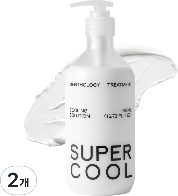 멘톨로지 슈퍼 헤어 트리트먼트, 2개, 495ml