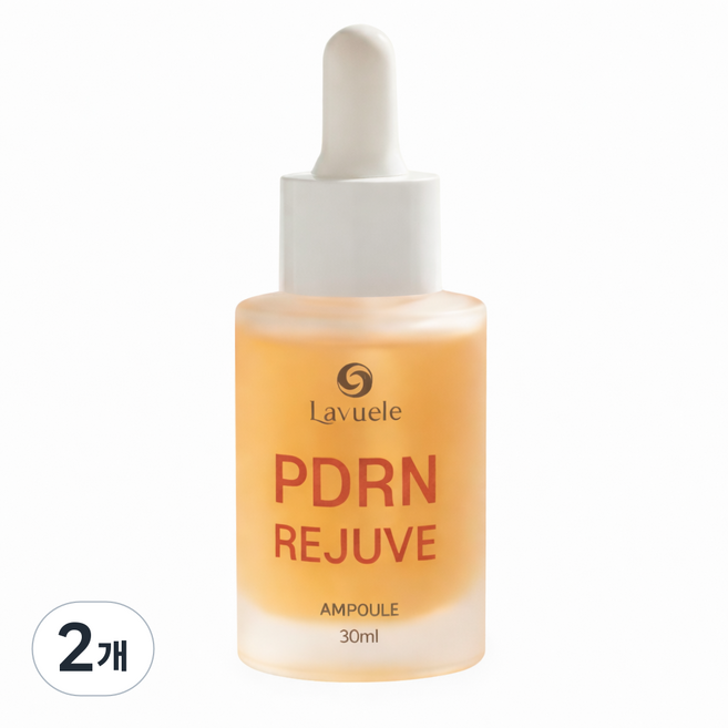 라뷰엘 PDRN 5% 고함량 99% 고순도 펩타이드 탄력 앰플, 2개, 30ml