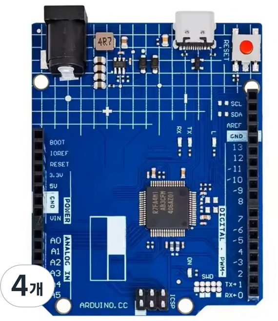 아두이노우노 R4 미니마 UNO R4 MINIMA 호환보드, 4개