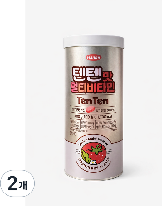 [킥더베어] 한미 텐텐맛 멀티비타민, 2개, 100정