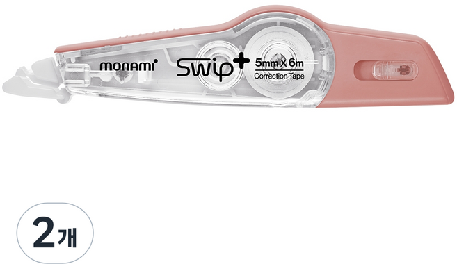 LABU 모나미 SWIP 수정테이프 노크식, 2개
