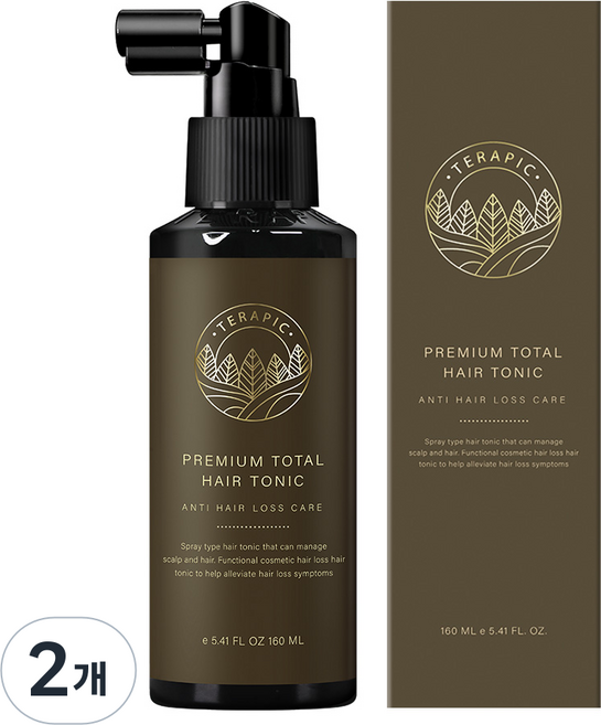 테라픽 프리미엄 토탈 헤어토닉, 160ml, 2개
