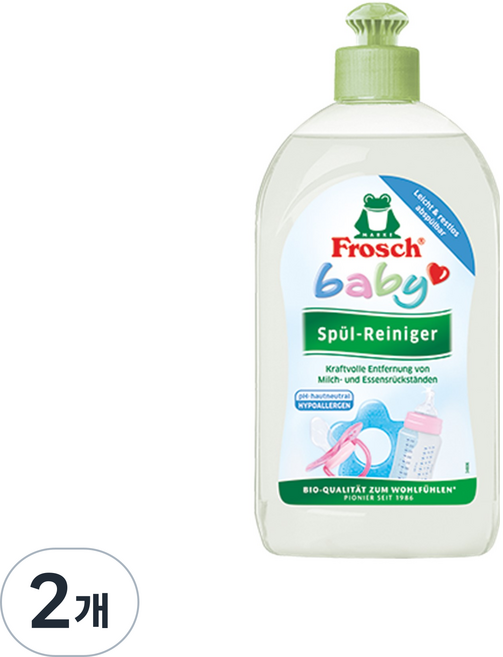 프로쉬 베이비 젖병세제, 500ml, 2개