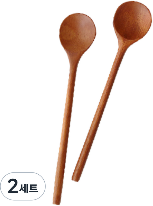 리드그린 옻칠 우드 커트러리, 02-옻칠 티스푼 2p, 2세트
