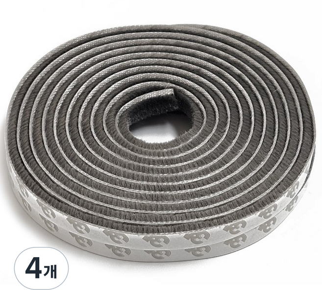 리빅스 창문 틈새막이 문풍지 모헤어, 4개