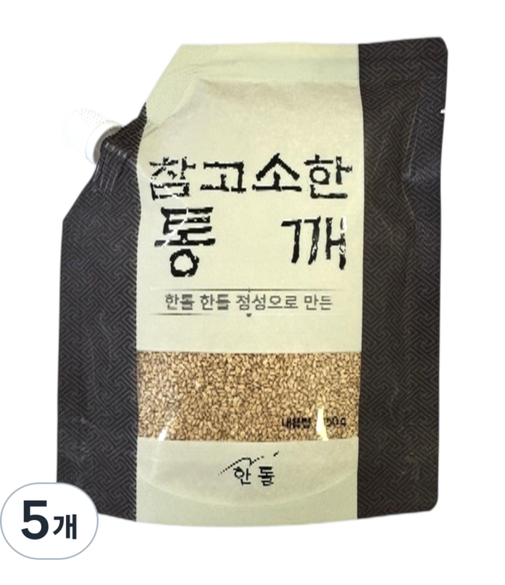 참고소한 볶은통깨, 5개, 150g