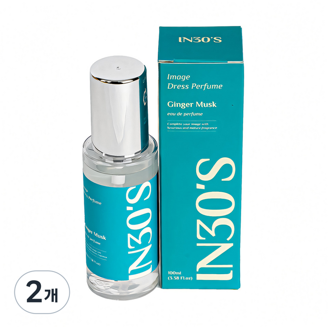 인써티 오드퍼퓸 섬유 향수 드레스퍼퓸, 17.진져머스크, 100ml, 2개