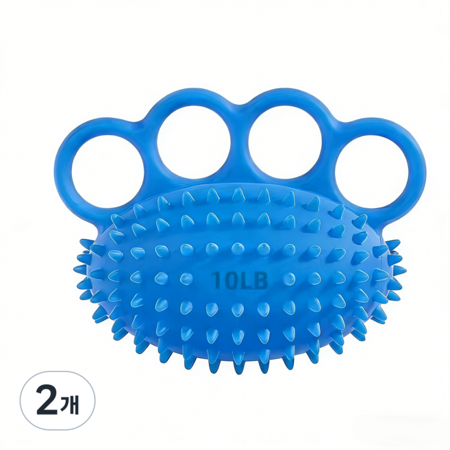 실리콘 손가락 운동 볼 팔 근육 강화 손 재활 훈련 마사지 볼, 2개, 블루