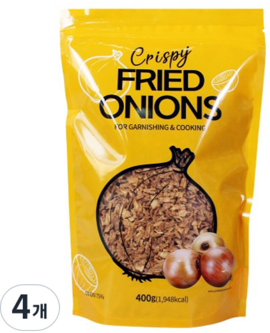 크리스피 프라이드 어니언 유럽풍 양파후레이크, 400g, 4개
