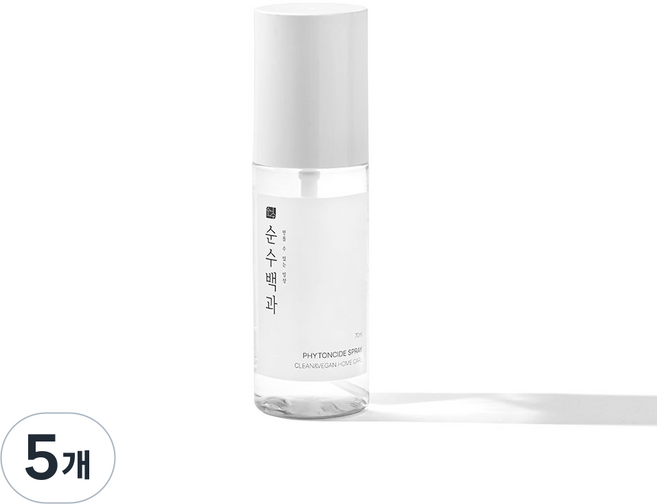 순수백과 피톤치드 프리미엄 스프레이 본품, 70ml, 5개