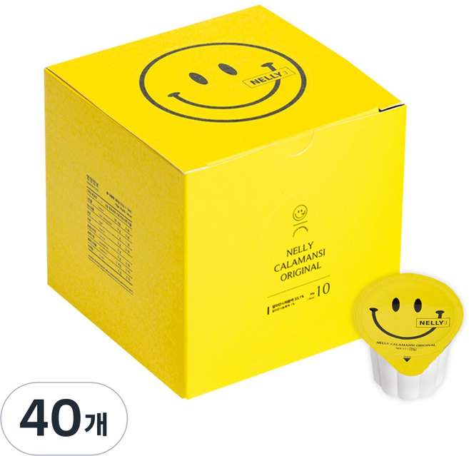 넬리 깔라만시 오리지널 저당 저칼로리 음료, 30g, 40개