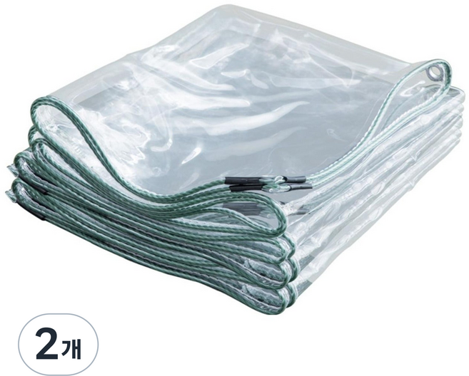 비닐막 투명비닐천막 테라스 대형 PVC, 2개