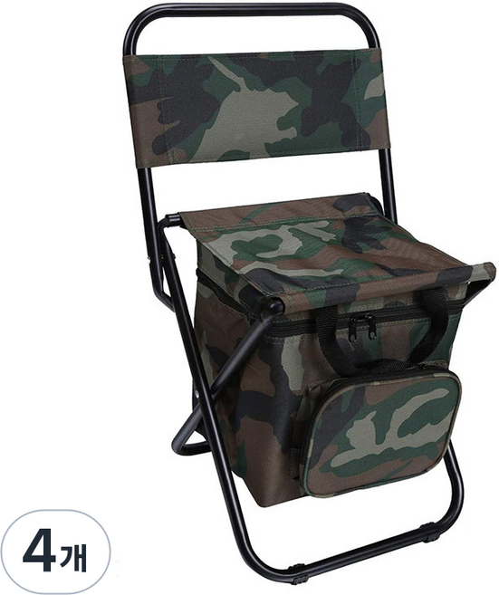 ANYOU접이식캠핑의자 등산의자 낚시의자ZDY009, 카무플라주, 4개