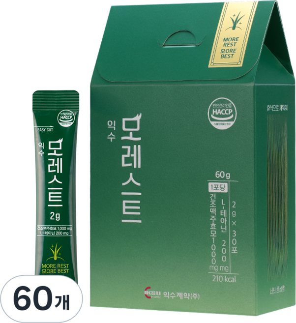 익수제약 모레스트 맥주효모환, 60개, 2g