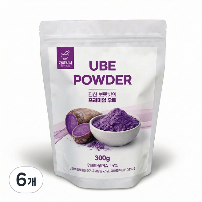 우베 파우더, 6개, 1개입, 300g
