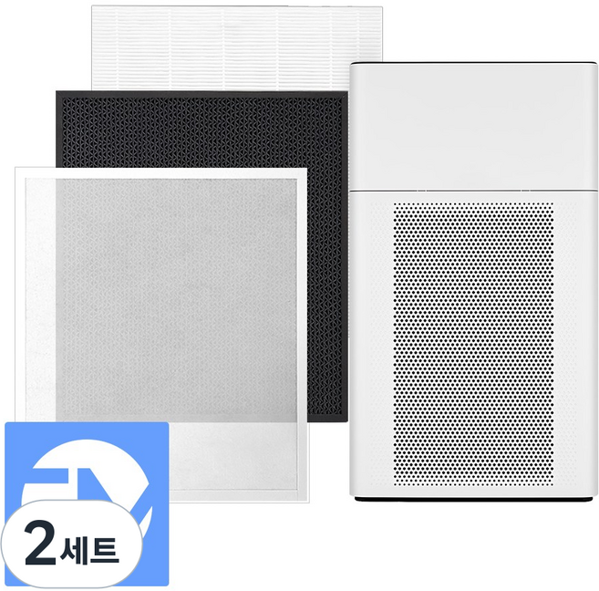 루헨스 공기청정기 WHA-460 필터 호환, 2세트, 1대 교체분