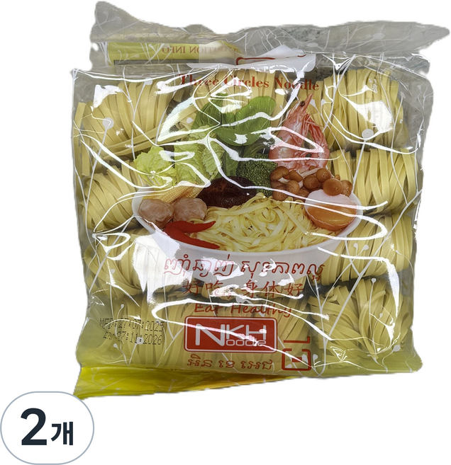 캄보디아 면 쓰리 서클 누들 / Cambodia Three Circle Noodle, 2개, 500g