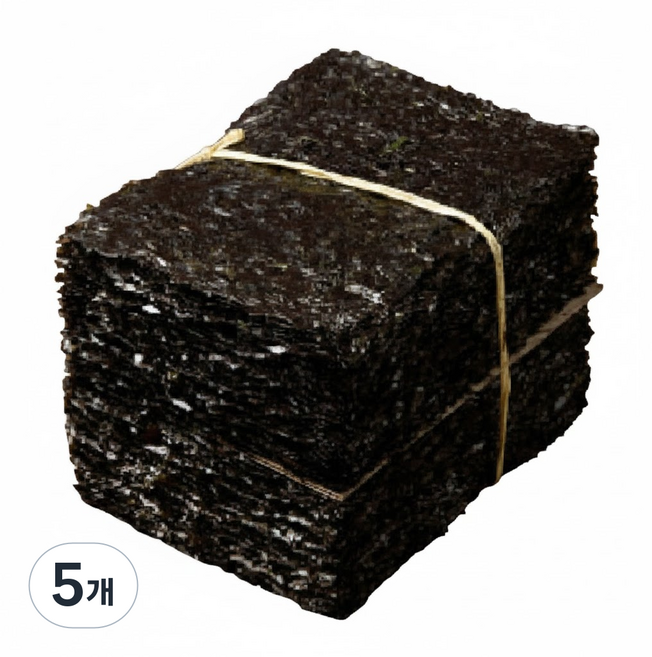 명식품본사 곱창김 [중포장] 50매 구워 쌈싸먹는김, 5개, 225g