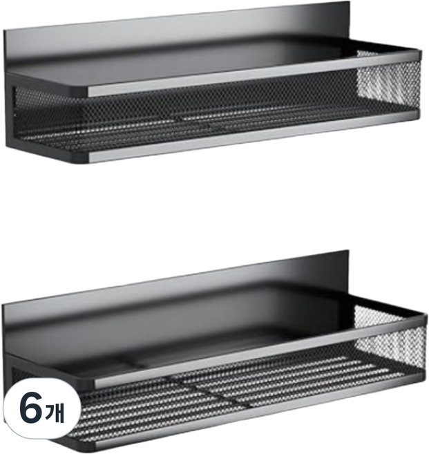 ADDAMI 자석 선반 초강력 냉장고 선반 수납 정리 주방 벽걸이 선반 중형 대형 1+1, 6개