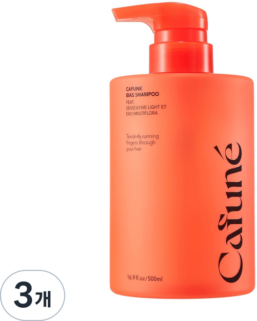 카푸네 바이어스 민감성 두피 샴푸 500ml 탈모증상완화 저자극 두피 진정, 3개