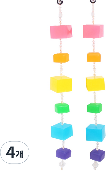 샤이닝데이 아로마 모기 큐브 비누 2줄 캠핑 감성 인테리어, 130g, 4개