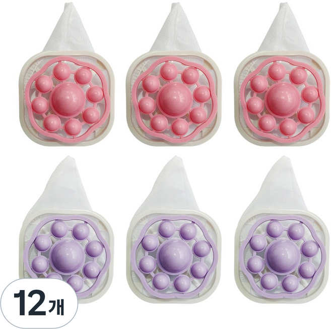 하루미 통돌이 드럼 세탁기 먼지 거름망, 12개, 퍼플