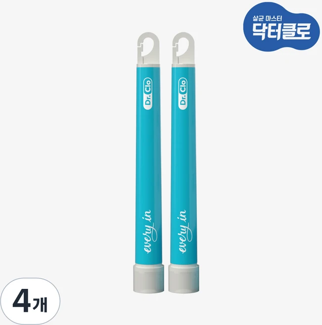 엔오엔 닥터클로 에브리인 탈취스틱 옷장 신발장 실내공간 살균력 99.9%, 4ml, 4개 - 쿠팡