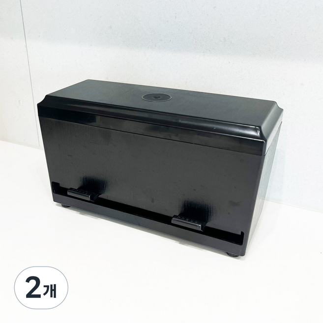 빨대 정리 디스펜서 스트로우 보관함업소용 카페 프렌차이즈 가게, 2개, 모던블랙