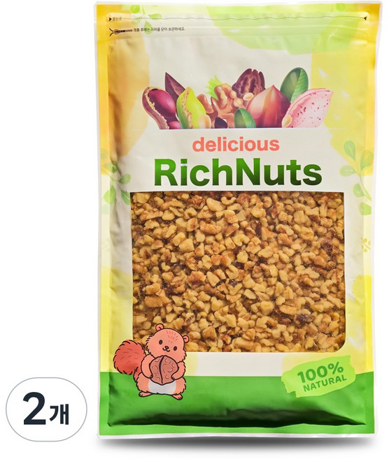 리치너츠 호두분태, 2개, 1kg