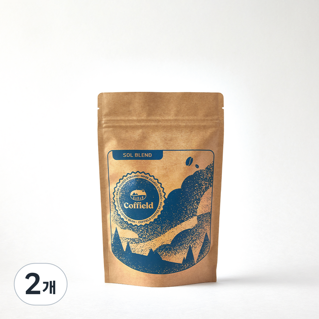 커필드 솔블렌드 원두, 200g, 홀빈(분쇄안함), 2개