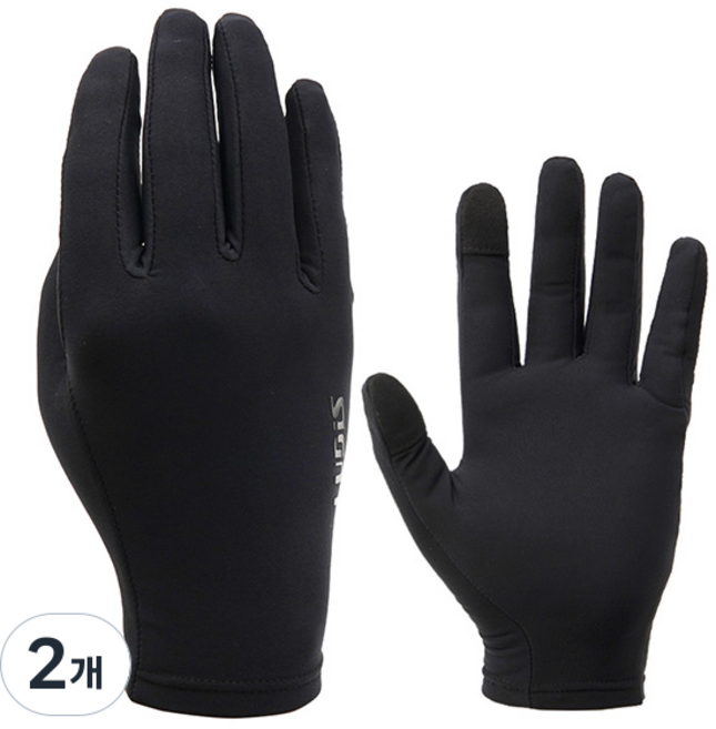 루디스 이너 장갑 속장갑 글러브 2324 스키 보드 등산, 블랙, 2개