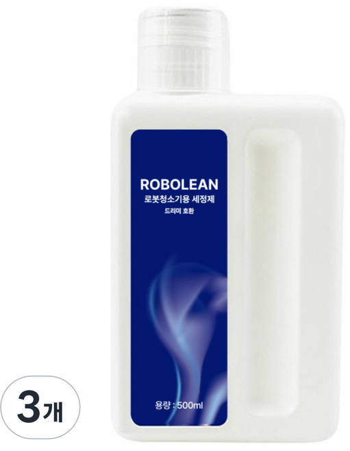 로보린 드리미 전용세제 호환 로봇청소기 전용세정제 500ml 클리너, 3개