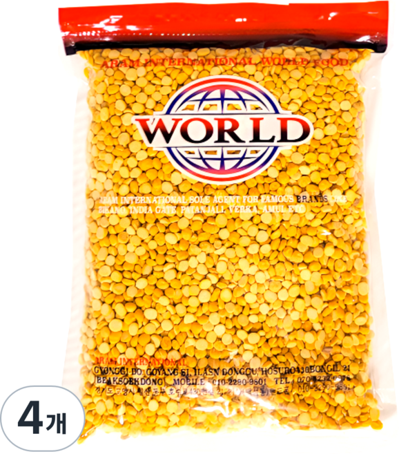 World Toor Dal 비둘기콩, 4개