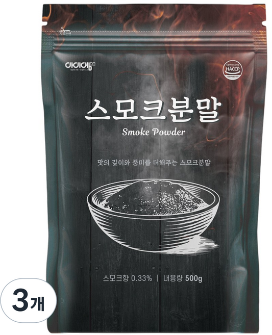 아이엠소스 스모크분말, 500g, 3개