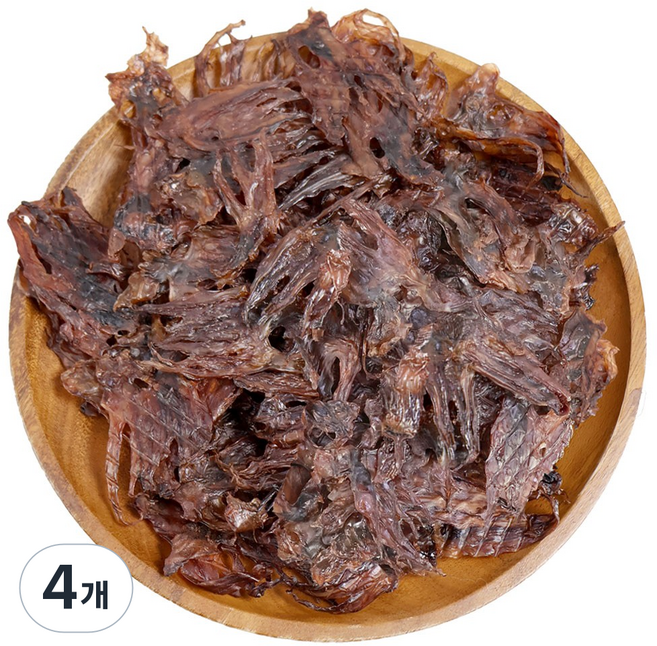건파파 더 맛있는 납작 숏다리 오다리 오징어다리 오징어간식, 4개, 250g