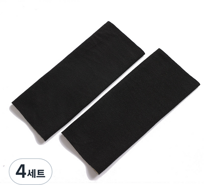 오브젝티브 타투 문신 살색 팔토시 흉터 가리개 팔 압박 저림, 4세트, 심리스 초박형 20cm 검정색 좌우2P, 여성용