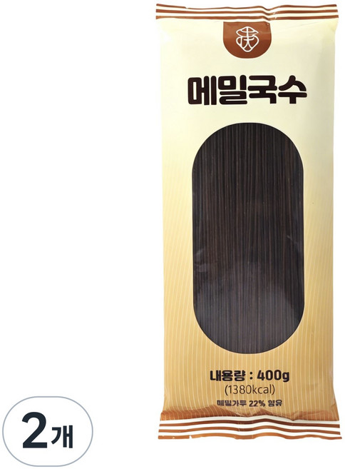 메밀국수 쫄깃한 메밀면 글루텐프리 웰빙 저칼로리 건강간편요리, 2개, 400g