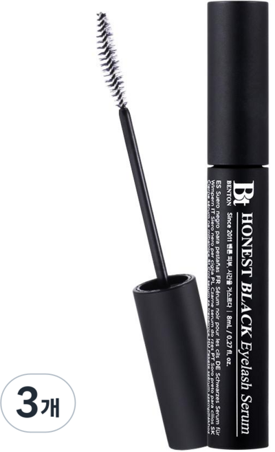 [벤튼] 아이래쉬 블랙 속눈썹 영양제, 3개, 8ml