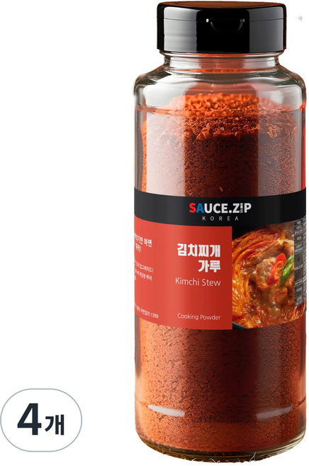 소스집 김치찌개 분말소스 김치찌개 양념 분말, 400g, 4개