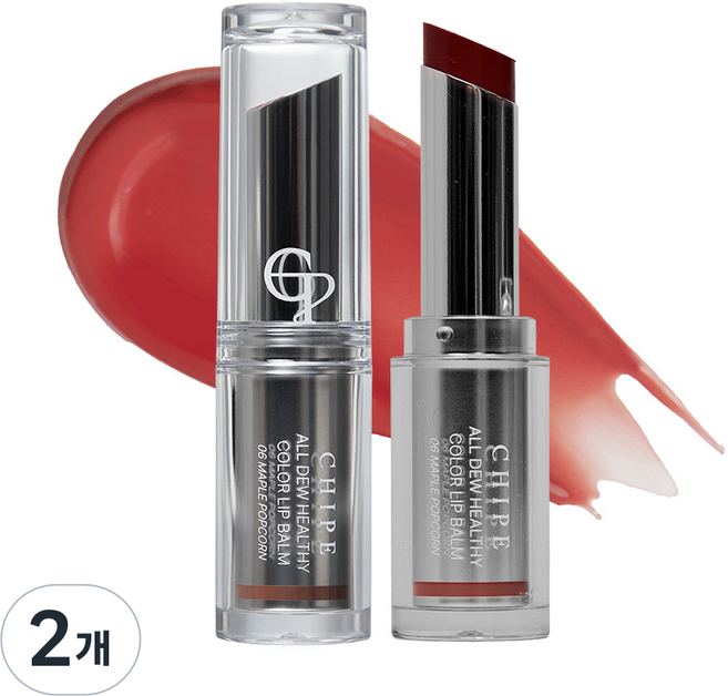 치페 올 듀 헬시 컬러 립 밤, 06호 메이플 팝콘, 2개