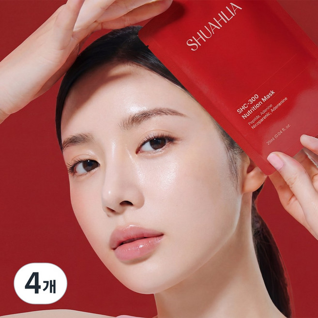 슈알리아 에스테틱 홈케어 고보습 저자극 화이트닝 마스크팩 탄력 리프팅 진정 수분케어 SHC-300 5매입, 4개, 5개입